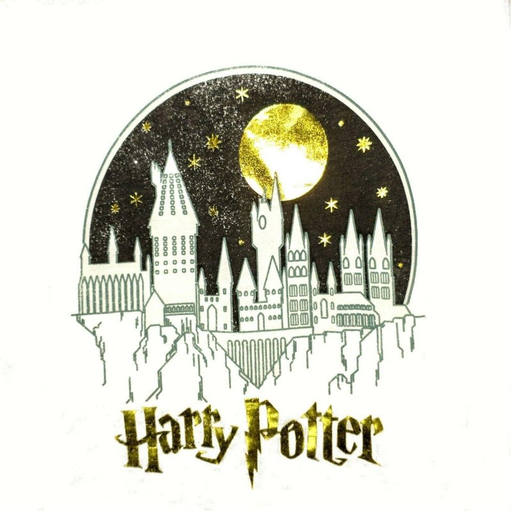 Harry Potter White Hogwarts Castle Juniors T-Shirt NWT Size XS - Picture 7 of 7